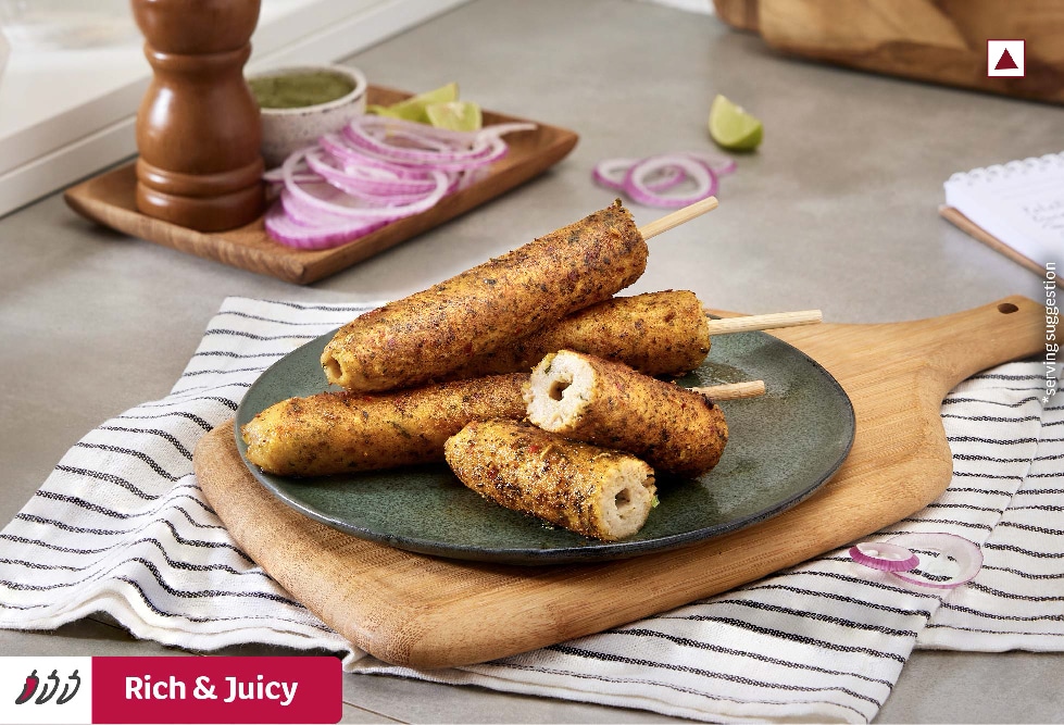 Afghani Murgh Seekh Kebab